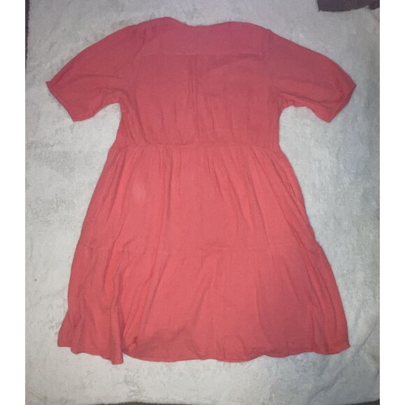 Soft Surroundings Womens Midi Dress 3X Short Sleeve Buttons V-Neck Plus Size NEW - Picture 10 of 11